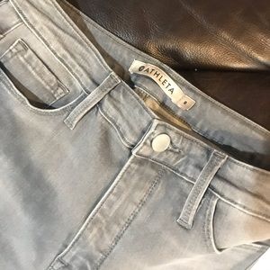 NWT Athleta Sculptek Skinn-Gyws Gray Size 8